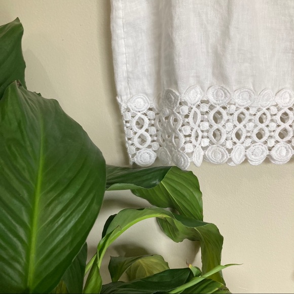 White Linen Top - Picture 2 of 2